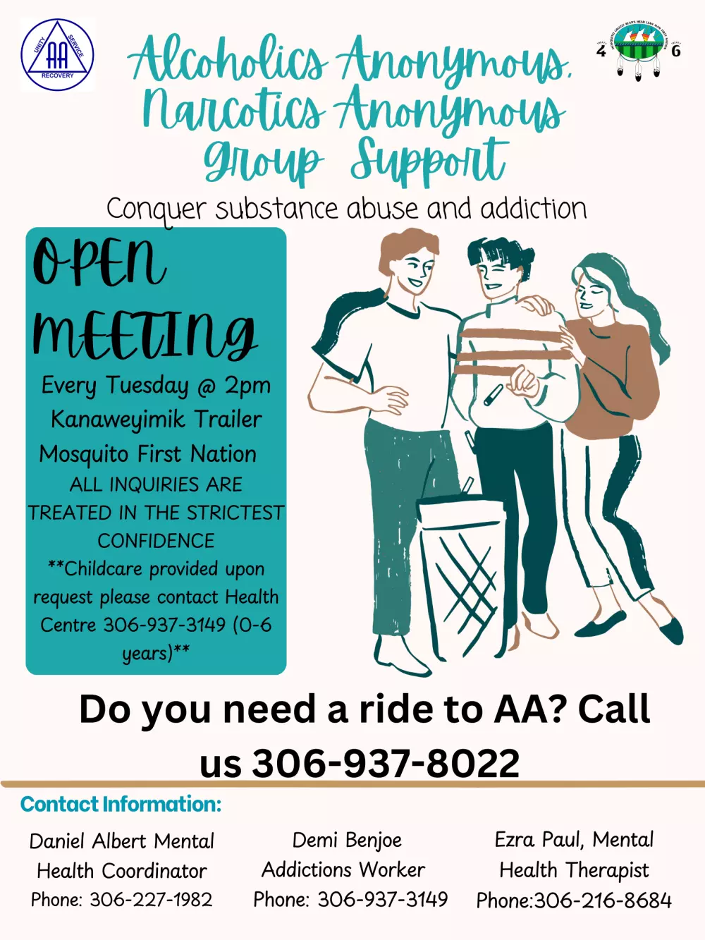 Alcoholics Anonymous & Narcotics Anonymous Group Support