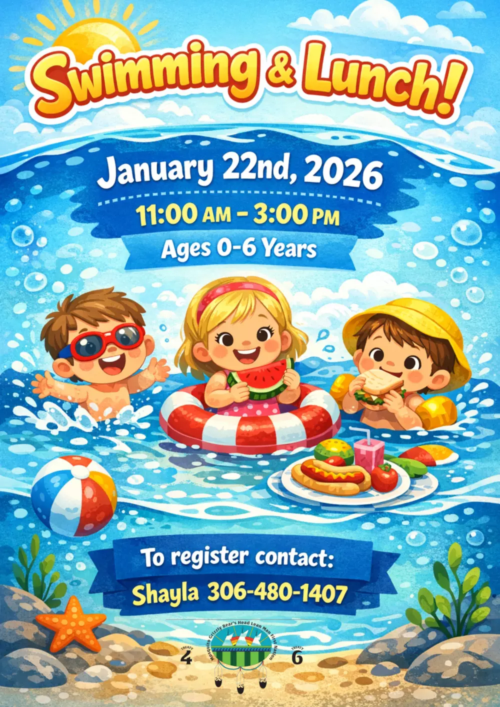 Tiny Tots Swimming and Lunch