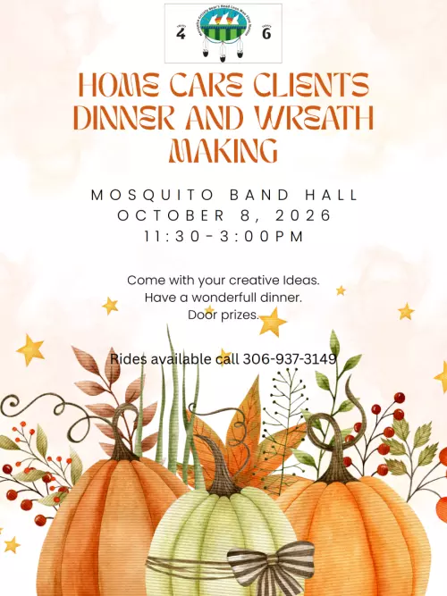 Home Care Clients Dinner and Wreath Making